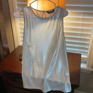 Silver metallic shirt by allegraK